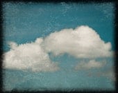 Cloud, textured, dreaming, blue, outside, nature 8 x 10 Photography