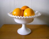 Vintage Fenton Silvercrest Footed Candy Dish