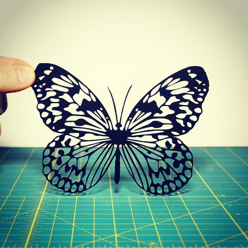The Caterpillar Who Wanted To Be A Butterfly 8x10 Paper Cutting
