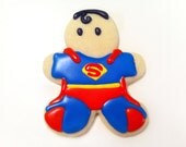 Superman Superhero Sugar Cookies