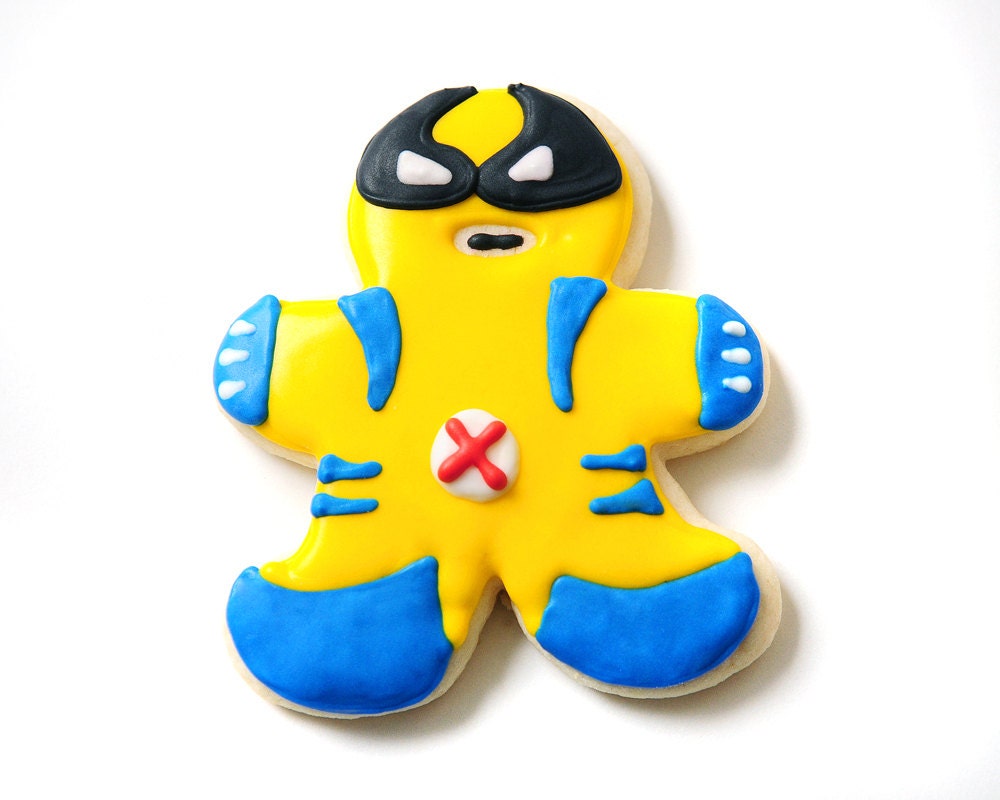 Wolverine Superhero Sugar Cookies