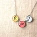 Mom Personalized Necklace - 3 Kid's Actual Signatures, Linked