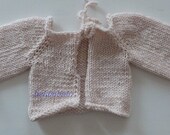 doll cardigan "Anna" in  off white   for a 16 " doll