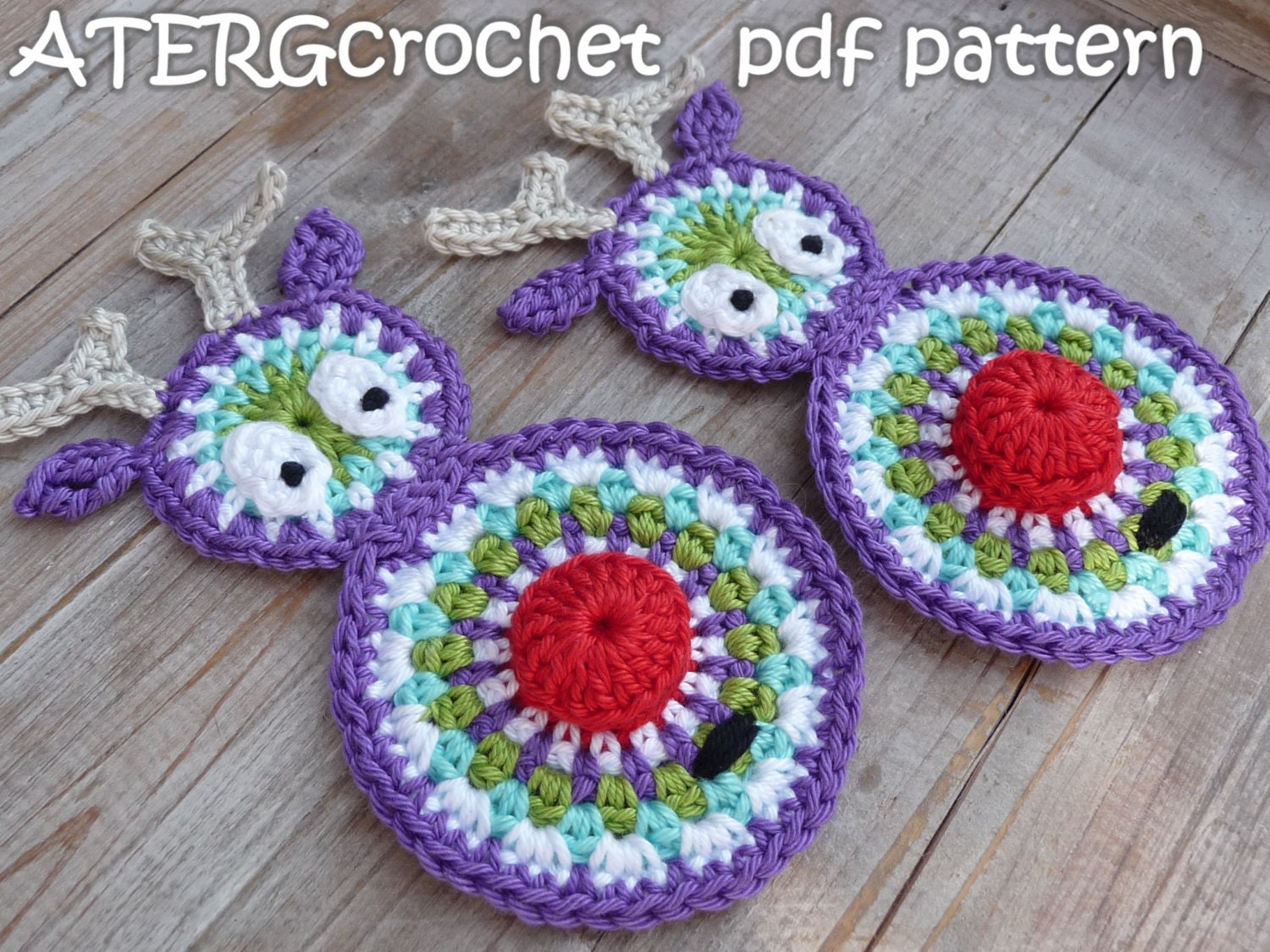 Crochet pdf pattern RUDOLF by ATERGcrochet
