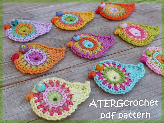 Crochet pattern bird by ATERGcrochet