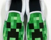 Custom Minecraft Creeper Shoes