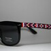 hand beaded sunglasses tribal print