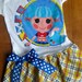 Lalaloopsy Upcycle Shirt Dress Girls Marina Anchors Nautical Preppy Plaid 4 5 6