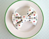 Cotton Hair bow / Polka Dot / by Lovenote Crafts