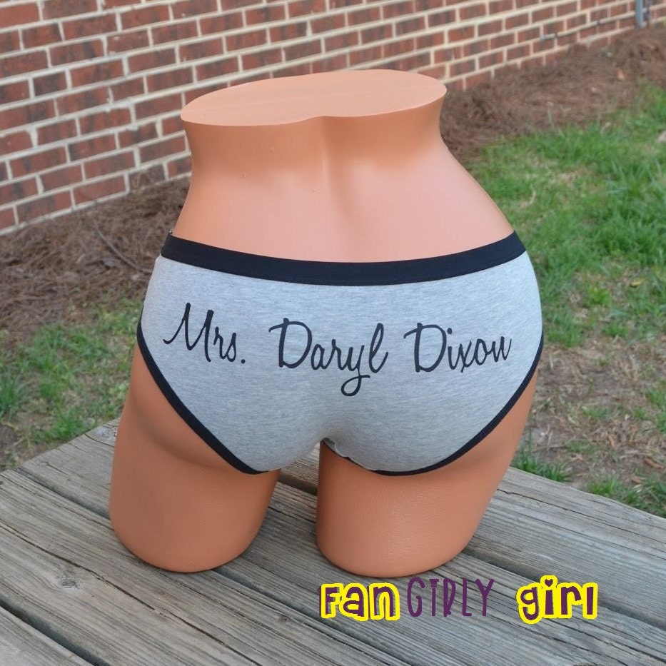The Walking Dead TV show inspired Hipster Panties ... " Mrs. Daryl Dixon " ...  Womens Underwear