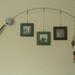 Fishing Pole Picture Frame - Metal Silver - 3 Frames
