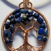 Blue Lapis in Copper Tree of Life Pendant