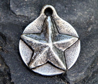 Dog Tag Pet ID Tag - Hand Stamped Star Dog Tags