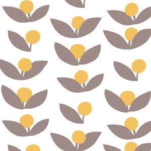 Tove in Dandelion Fabric, Glimma by Lotta Jansdotter for Windham Fabrics, Half Yard, 1/2 Yard