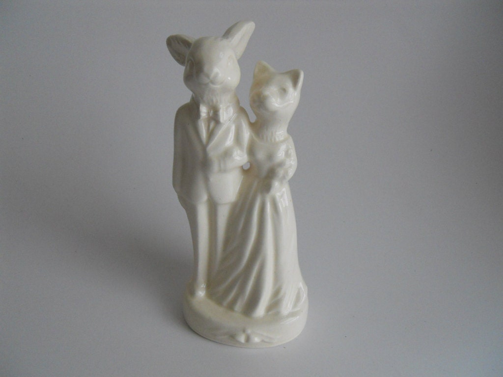 Rabbit Groom Weds Cat Bride