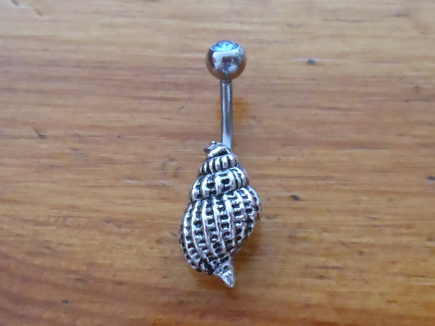Belly button ring - Body Jewelry - Shell Belly Button Ring
