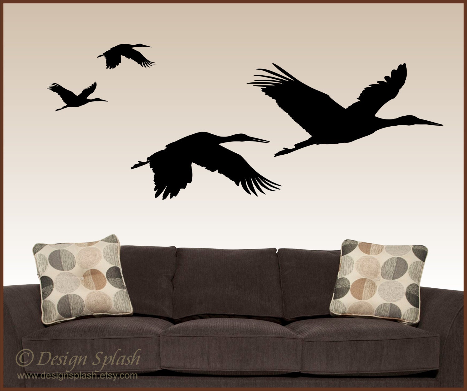 Birds in Flight Storks Vinyl Wall Decals - DesignSPLASH