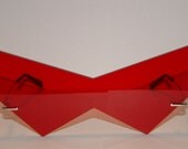 Medium V Cosplay Glasses Red lenses.  (Perfect V) Red