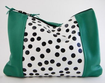 NEW - Emerald Leather Statement Clutch - EXTREMELY LIMITED