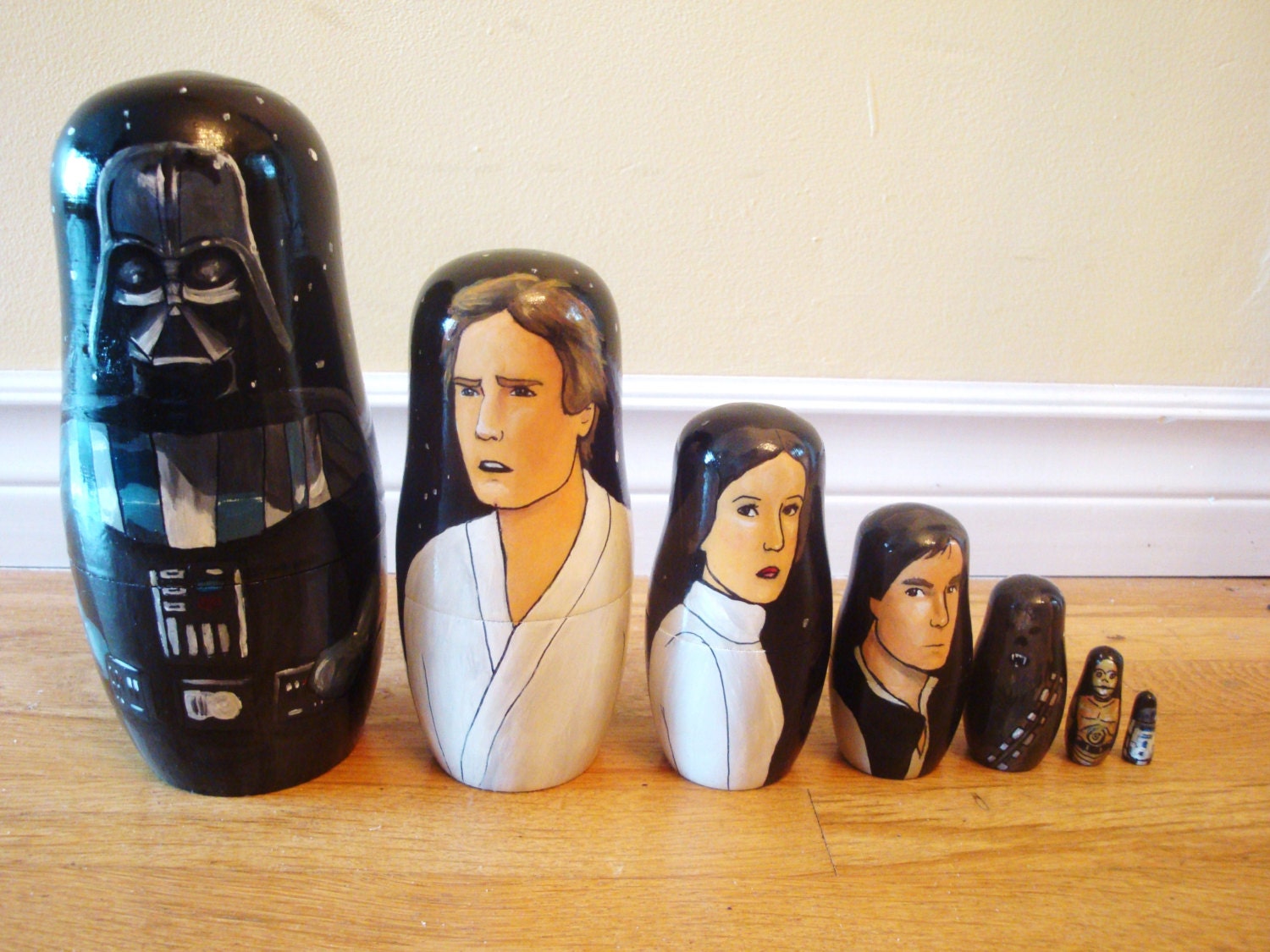 Set of Seven Star Wars Nesting Dolls