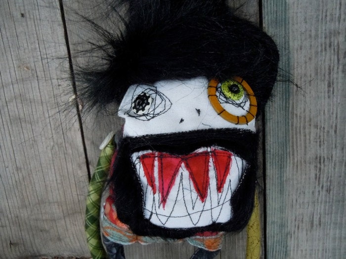 Jack the Ripper, the street monster handmade art doll