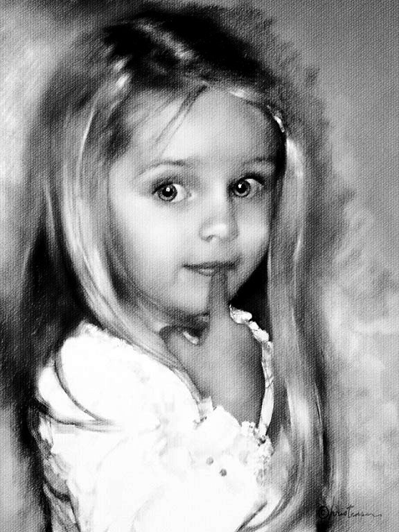 Charcoal Style Custom Portrait From Your Own Photo