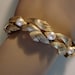 Reserved for Shona Classic Vintage Crown Trifari Faux Pearl Goldtone Bracelet