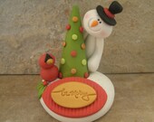 Be Merry Snowman Scene