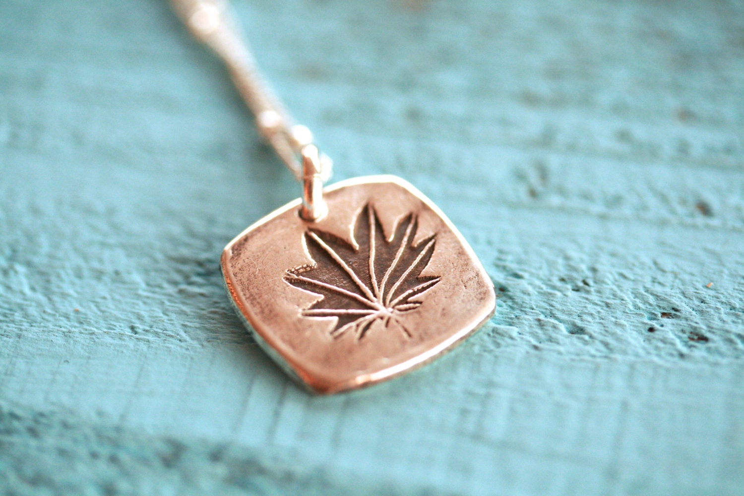 Delicate Japanese Maple Leaf Necklace