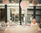 Tulle poms set of 7