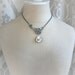 LILY BRIDE romantic vintage fantasy inspired lily asymmetrical bridal necklace with Swarovski crystal, free gift boxing