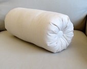 ivory cotton duck bolster pillow 14 x 6