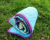 CUSTOM Newborn Baby Quilt.  27x27" simple quilt: choose 4 fabrics