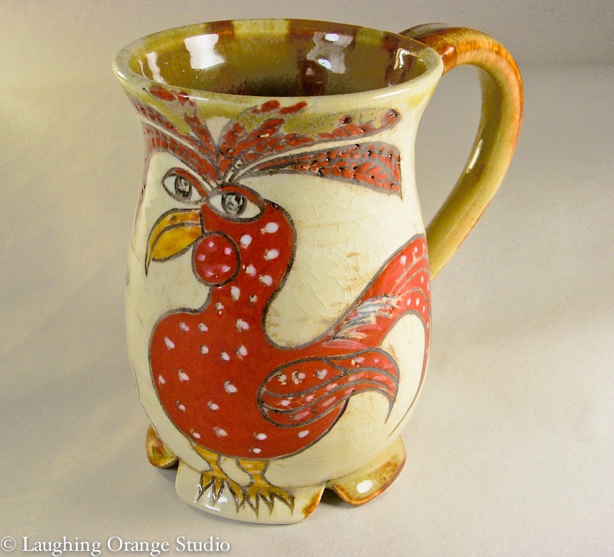 Chicken Folk Art Mug