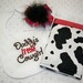 Cowgirl Bib, Burp Cloth & Hair Bow Set - Baby Girl Red Cowgirl - Daddy's Little Cowgirl Baby Bib, Bandana Print Bow, Cow Print Burp Cloth