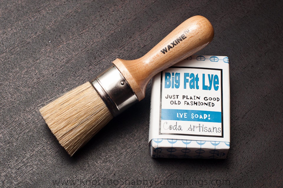 Combo: Waxine Wax Brush & Big Fat Lye Soap - FREE SHIPPING