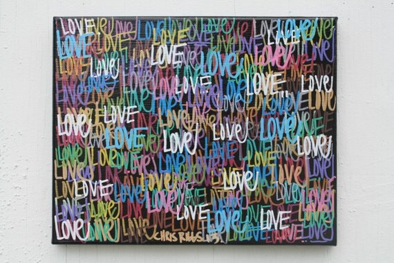 Buy paradon cigars - ORIGINAL small love peace abstract street art urban pop art acrylic paint word colorful markers painting