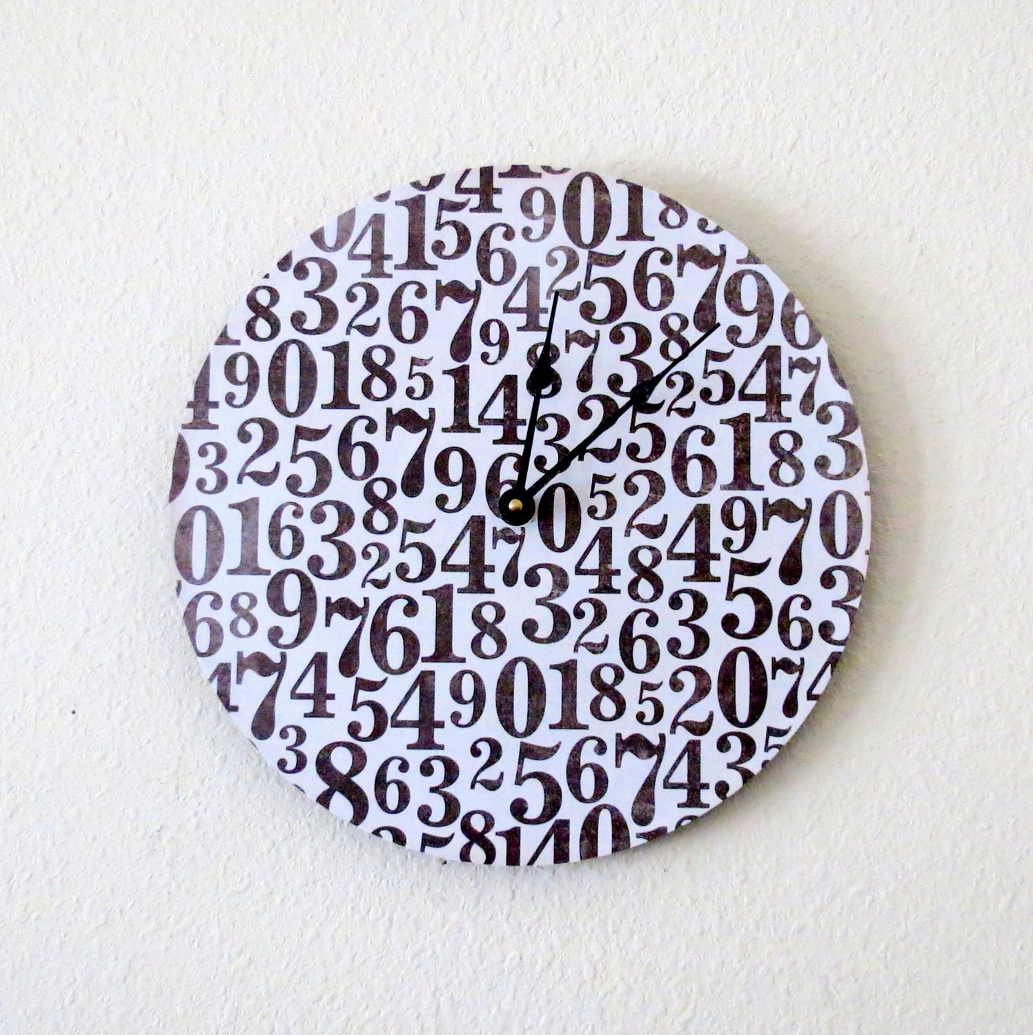 Large Wall Clock, Decor and Housewares, Home and living,  Home Decor, Handmade Clock, Wall Decor,  Numbers, Unique Wall Clock, Ready To Ship