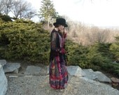 Black Gypsy Flamenco Crochet Shawl