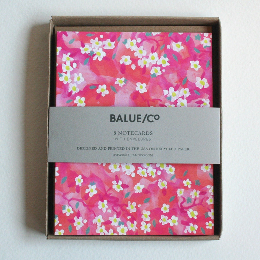 Party Flowers Notecards (Set of 8)