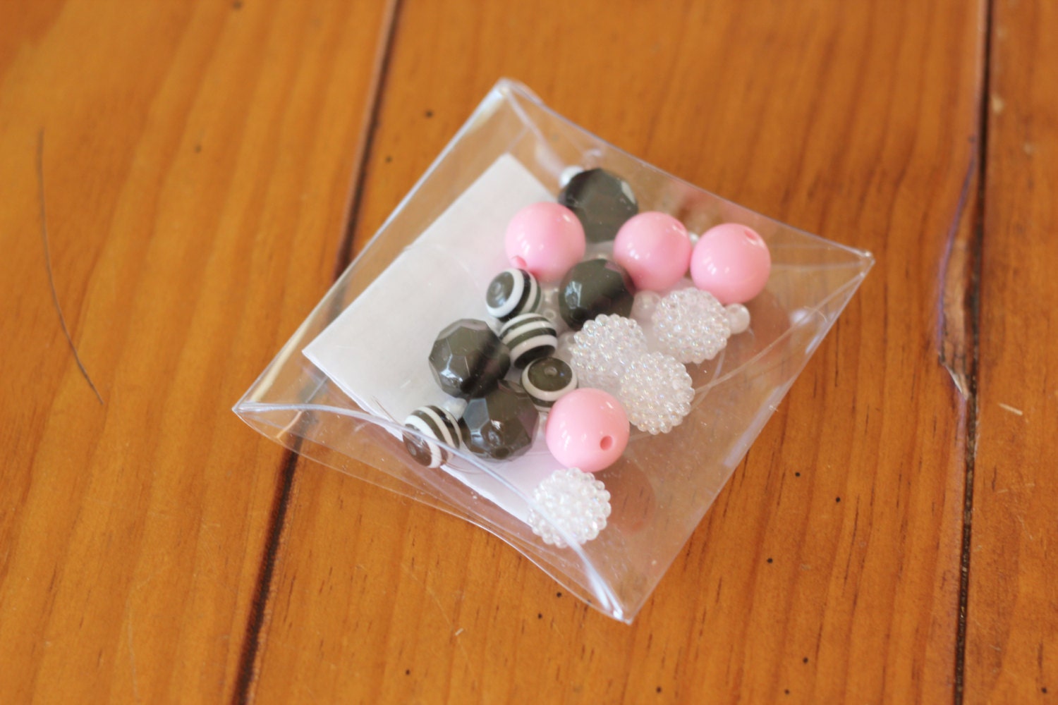 Girls DIY Bracelet Craft Kit - Barbie Vintage Glam Princess - Pink & Black - Party Pack of 5 kits