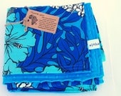 Blue Hawaii Baby Blanket Hibiscus Ocean Lei Congo Africa Adoption Fundraiser
