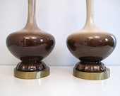 Mid Century Drip Glaze Haeger Lamps SALE