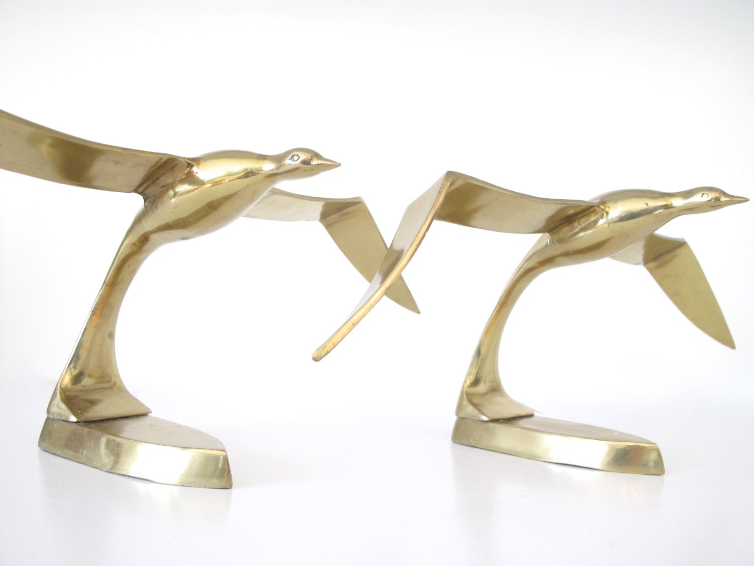 Pair of Vintage Brass Seagulls SALE