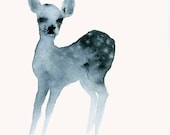 Fine Art Print from Original Watercolor Painting - Ghost Fawn