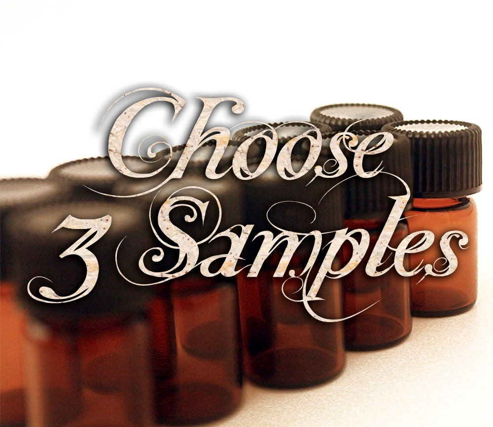 Perfume Oil Sampler: Choose Three (3) 2mL Sample Perfume or Cologne Oils
