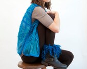 Blue Eyes Nuno Felt Vest size small