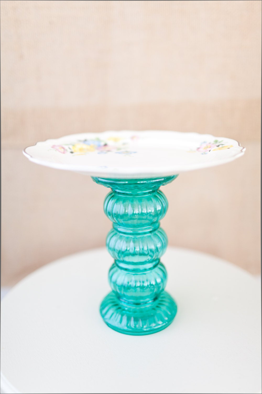 Vintage Dish and Glass Cake Stand
