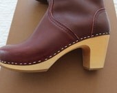 Swedish Hasbeens Toffel clog boots NEW