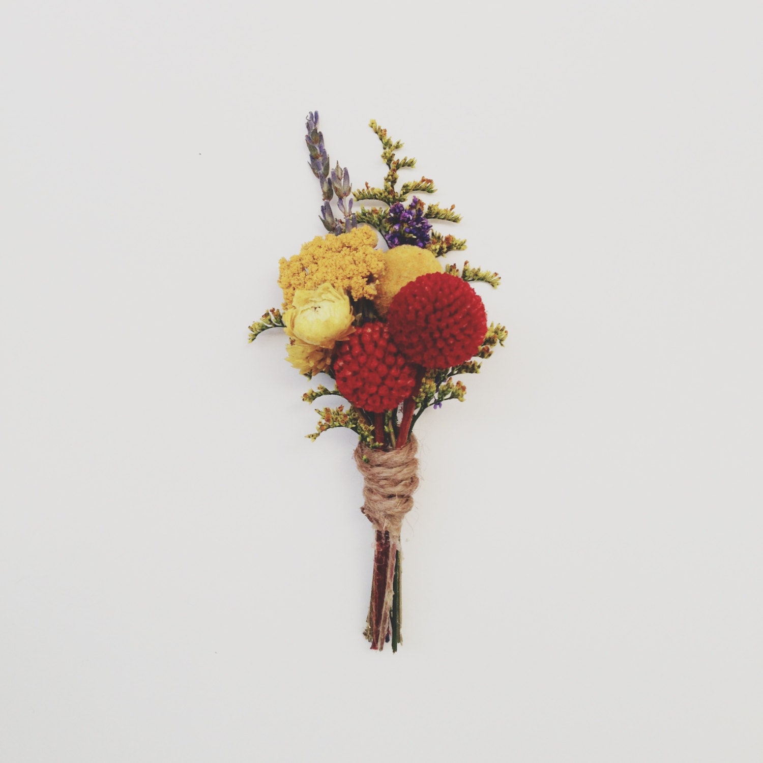 Deep Spring Wildflowers- Boutonniere Pin